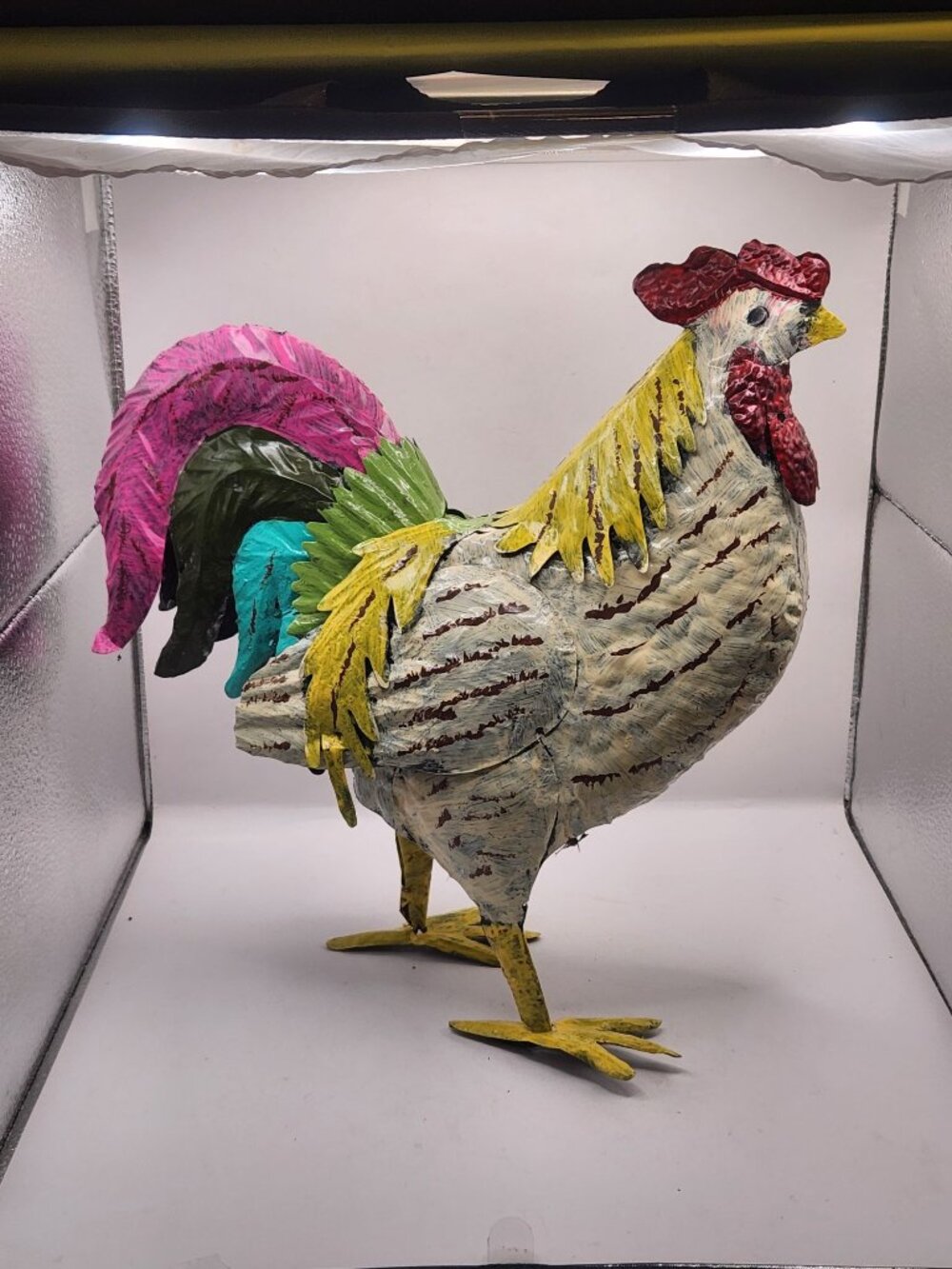 Metal Hen Statue - Picture 2 of 5